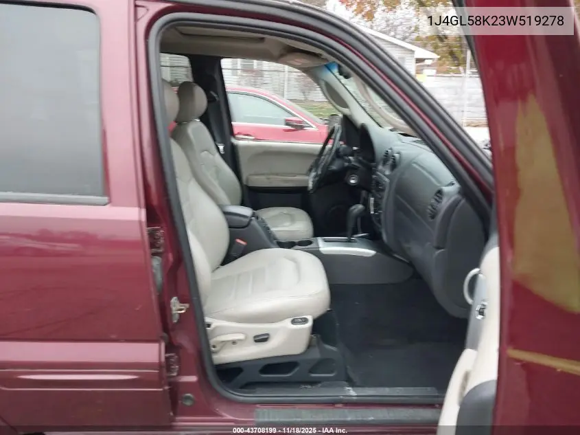 1J4GL58K23W519278 2003 Jeep Liberty Limited Edition