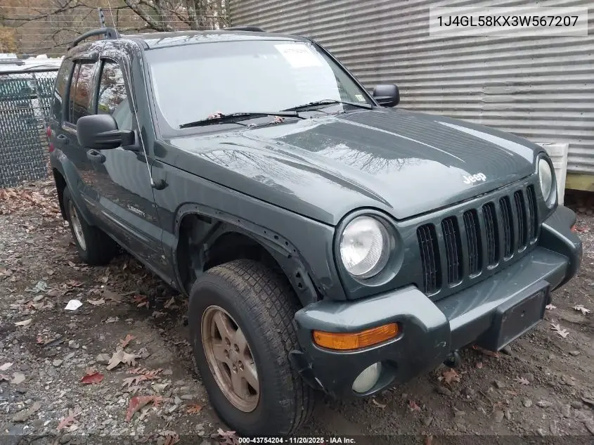 1J4GL58KX3W567207 2003 Jeep Liberty Limited Edition