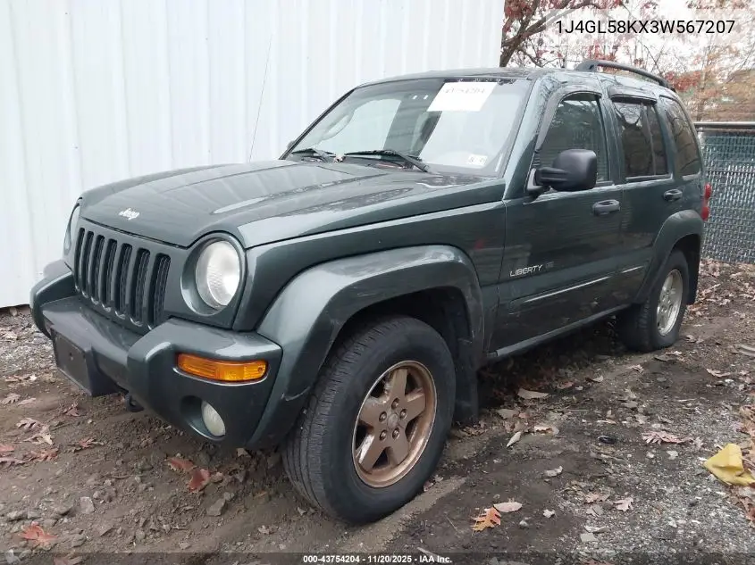 1J4GL58KX3W567207 2003 Jeep Liberty Limited Edition