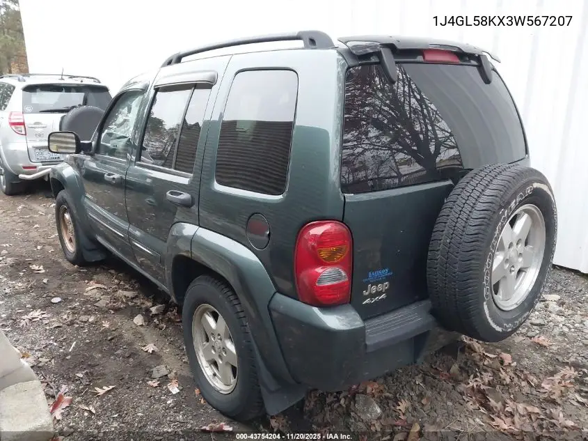 1J4GL58KX3W567207 2003 Jeep Liberty Limited Edition