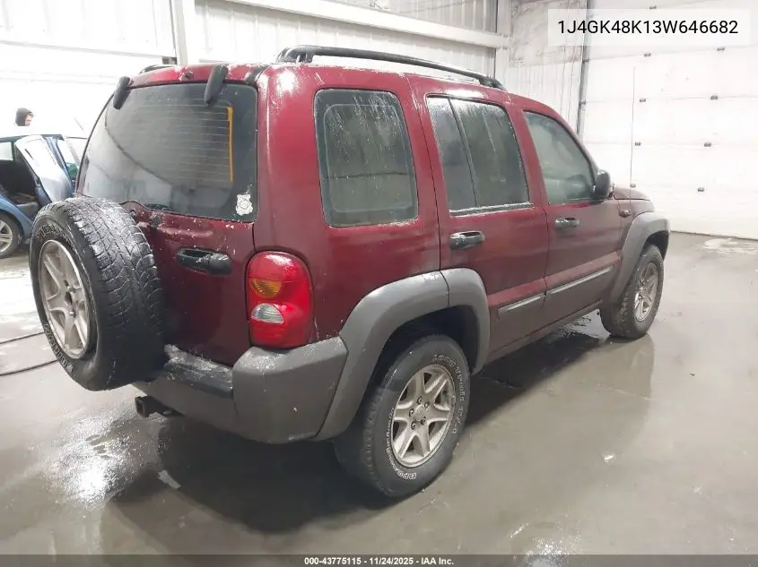 1J4GK48K13W646682 2003 Jeep Liberty Sport