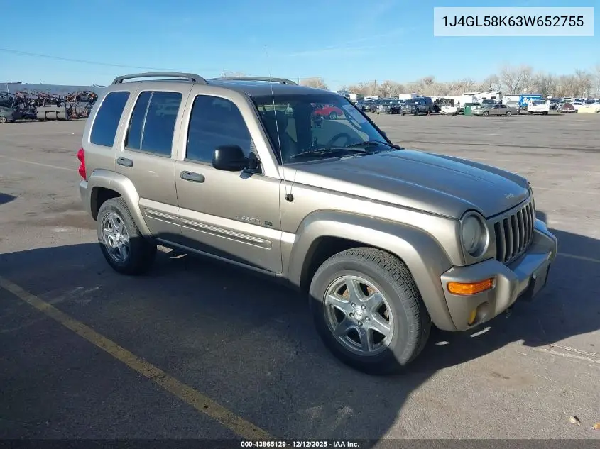 1J4GL58K63W652755 2003 Jeep Liberty Limited Edition