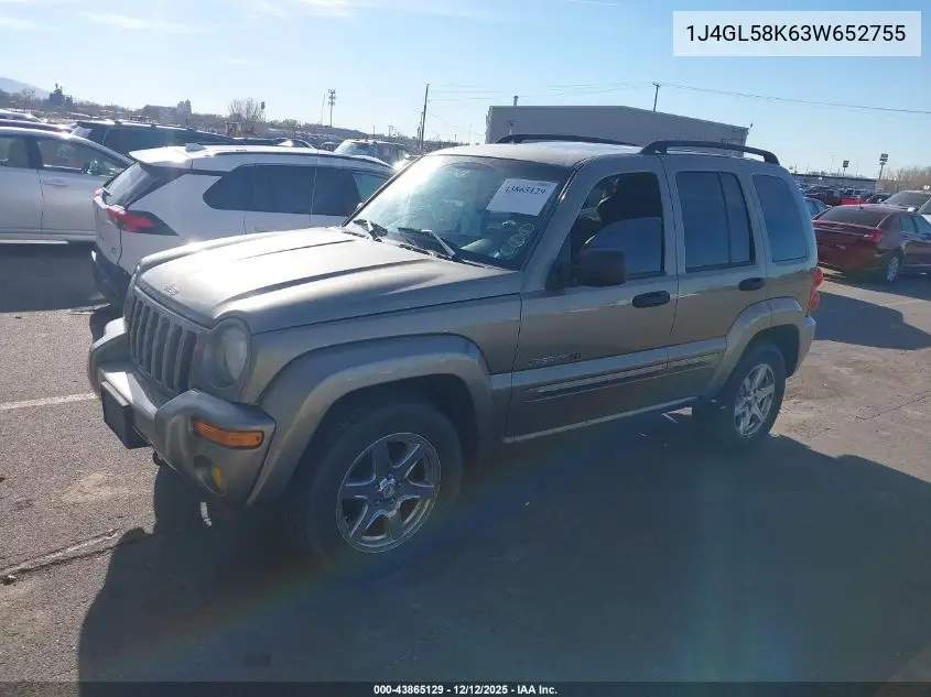1J4GL58K63W652755 2003 Jeep Liberty Limited Edition