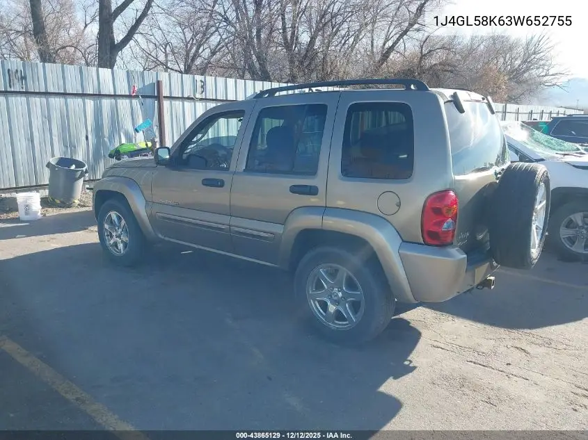 1J4GL58K63W652755 2003 Jeep Liberty Limited Edition