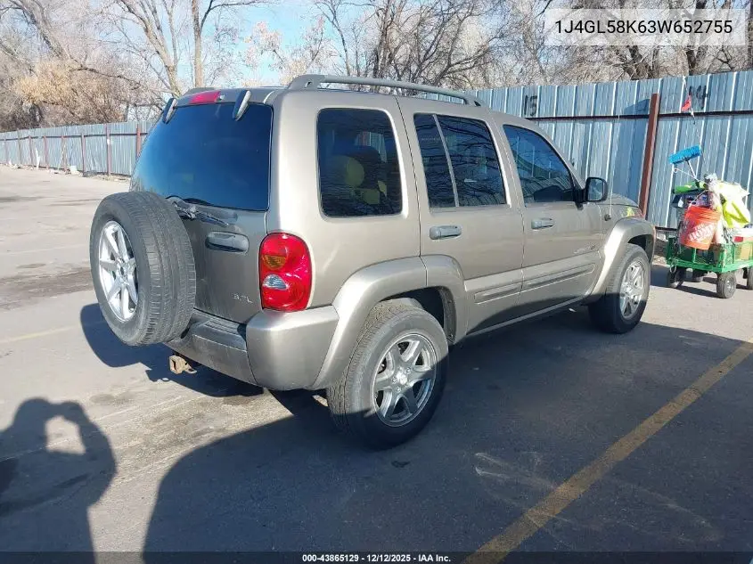 1J4GL58K63W652755 2003 Jeep Liberty Limited Edition