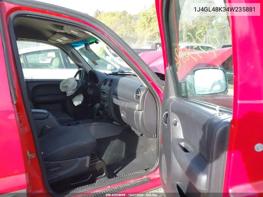 1J4GL48K34W235881 2004 Jeep Liberty Sport