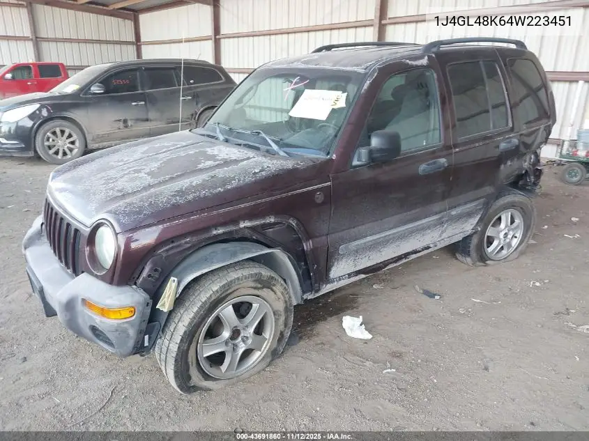 1J4GL48K64W223451 2004 Jeep Liberty Sport