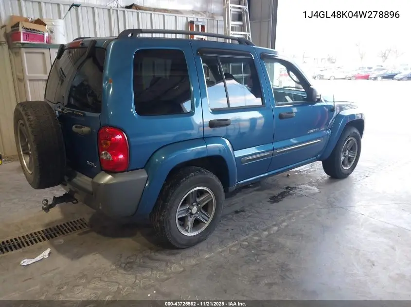 1J4GL48K04W278896 2004 Jeep Liberty Sport