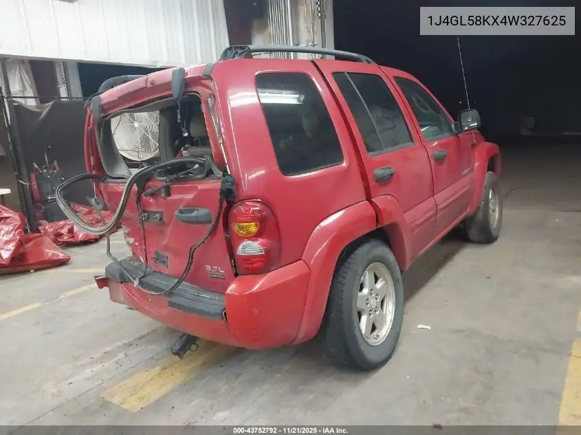 1J4GL58KX4W327625 2004 Jeep Liberty Limited Edition