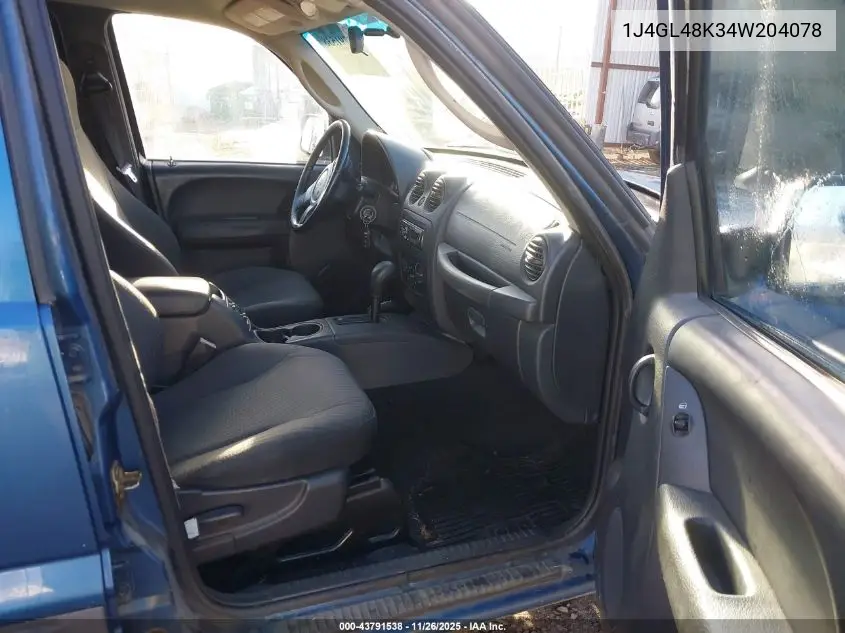 1J4GL48K34W204078 2004 Jeep Liberty Sport