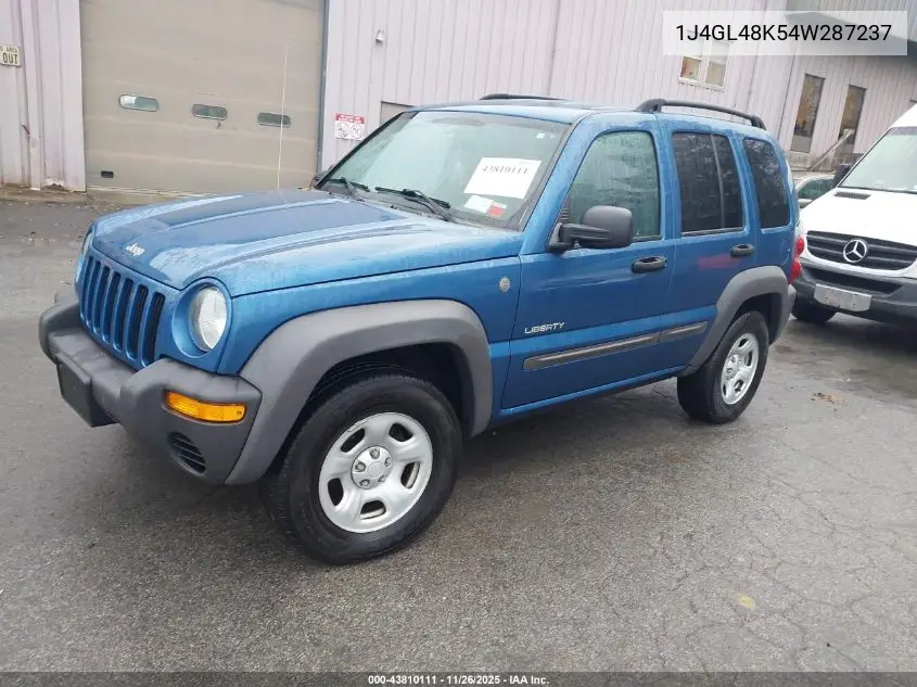 1J4GL48K54W287237 2004 Jeep Liberty Sport