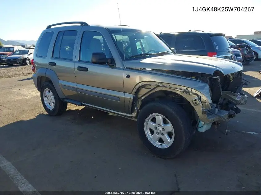 1J4GK48K25W704267 2005 Jeep Liberty Sport