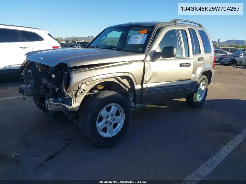 1J4GK48K25W704267 2005 Jeep Liberty Sport