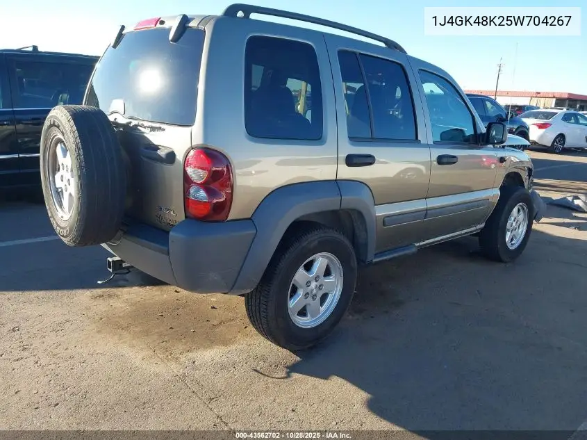 1J4GK48K25W704267 2005 Jeep Liberty Sport