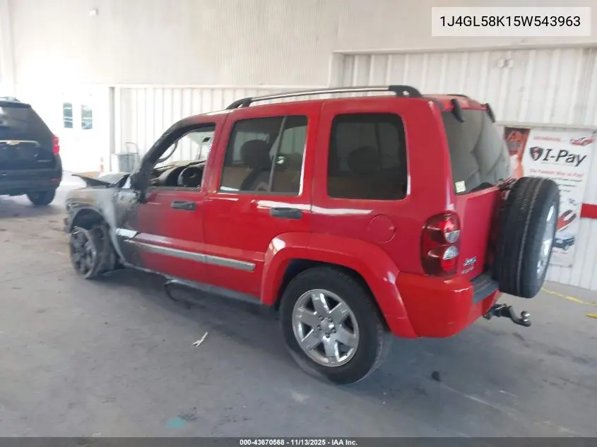 1J4GL58K15W543963 2005 Jeep Liberty Limited Edition