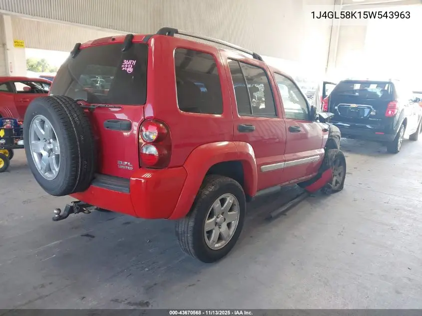 1J4GL58K15W543963 2005 Jeep Liberty Limited Edition