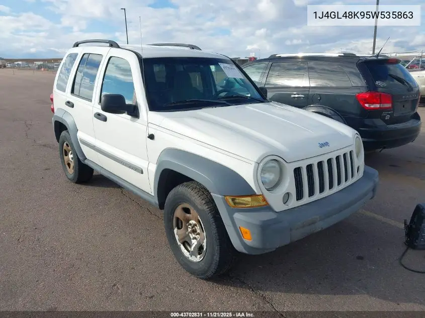 1J4GL48K95W535863 2005 Jeep Liberty Sport