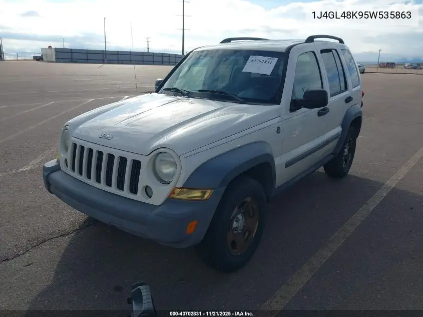 1J4GL48K95W535863 2005 Jeep Liberty Sport