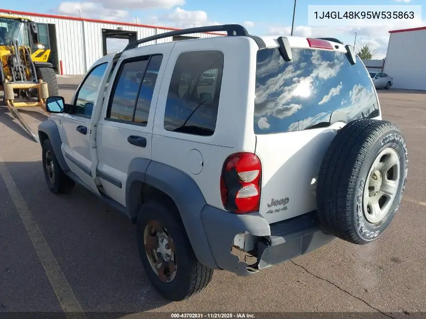 1J4GL48K95W535863 2005 Jeep Liberty Sport
