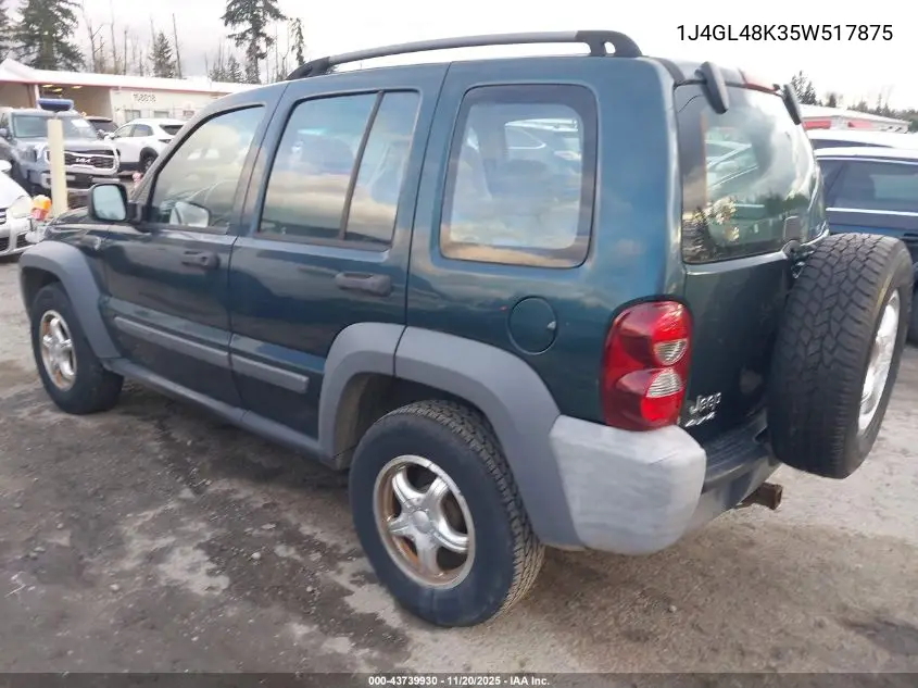 1J4GL48K35W517875 2005 Jeep Liberty Sport