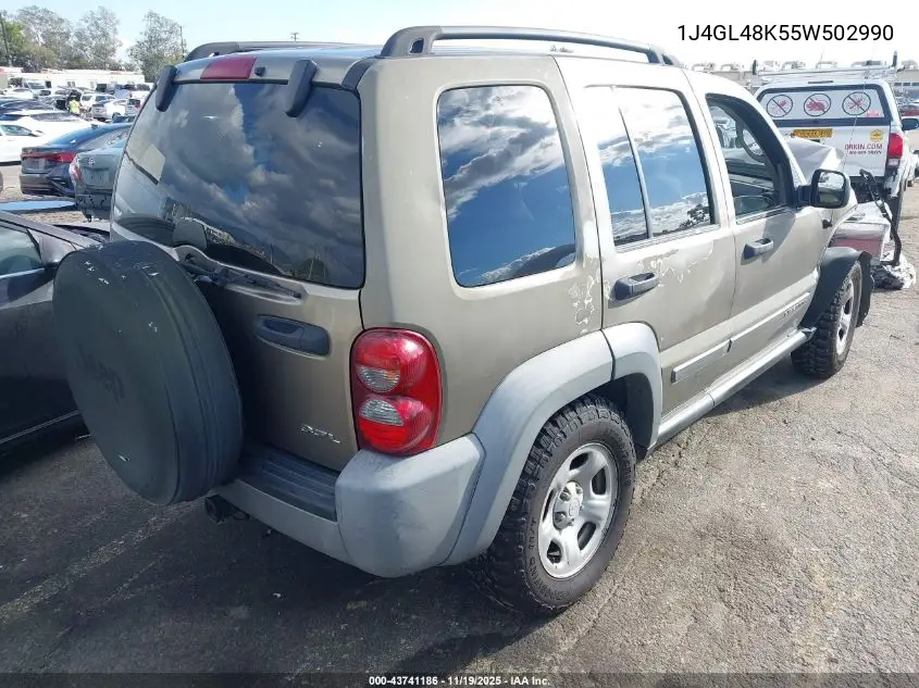 1J4GL48K55W502990 2005 Jeep Liberty Sport