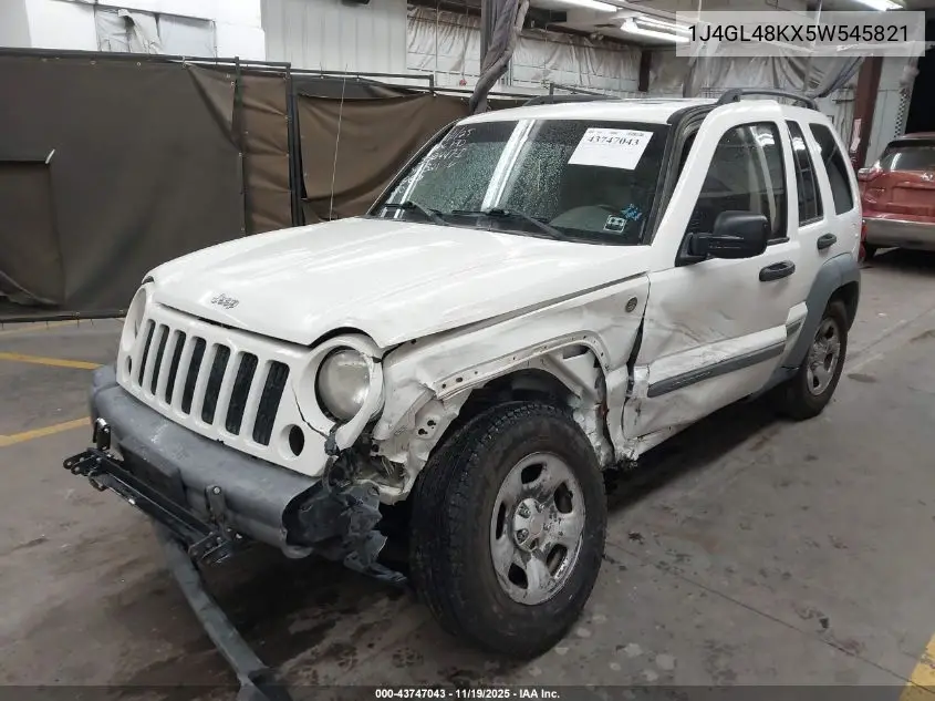 1J4GL48KX5W545821 2005 Jeep Liberty Sport