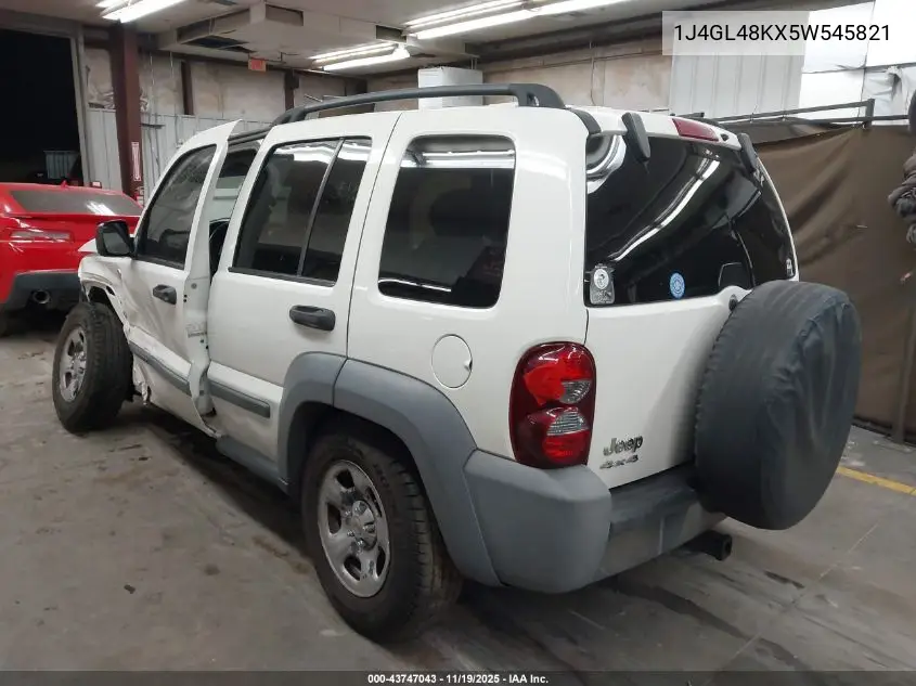 1J4GL48KX5W545821 2005 Jeep Liberty Sport