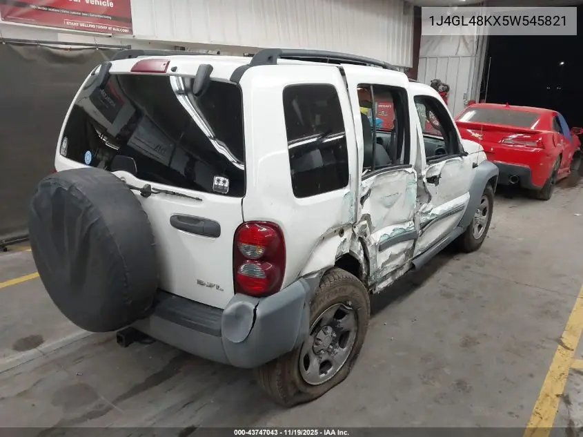 1J4GL48KX5W545821 2005 Jeep Liberty Sport