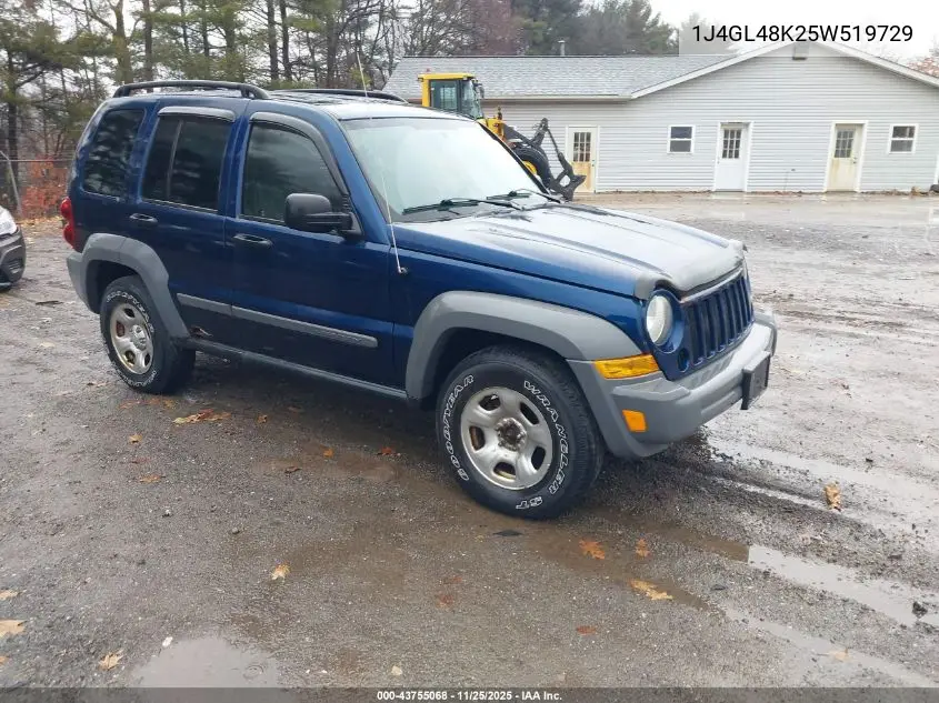 1J4GL48K25W519729 2005 Jeep Liberty Sport