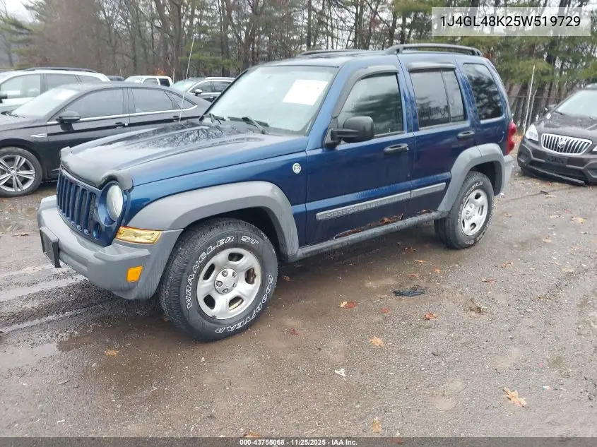 1J4GL48K25W519729 2005 Jeep Liberty Sport