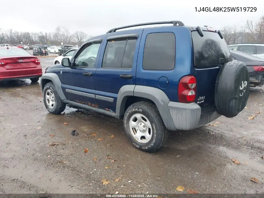 1J4GL48K25W519729 2005 Jeep Liberty Sport