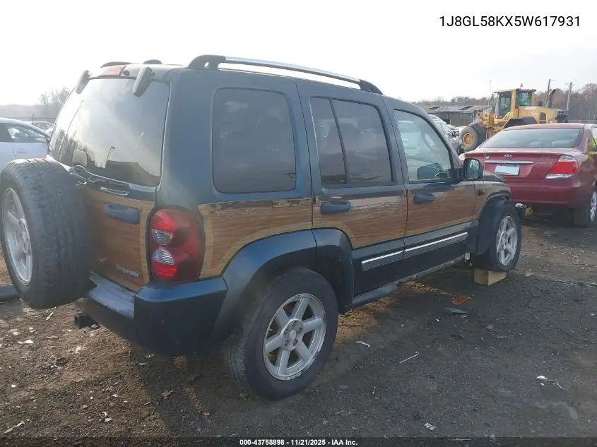 1J8GL58KX5W617931 2005 Jeep Liberty Limited Edition
