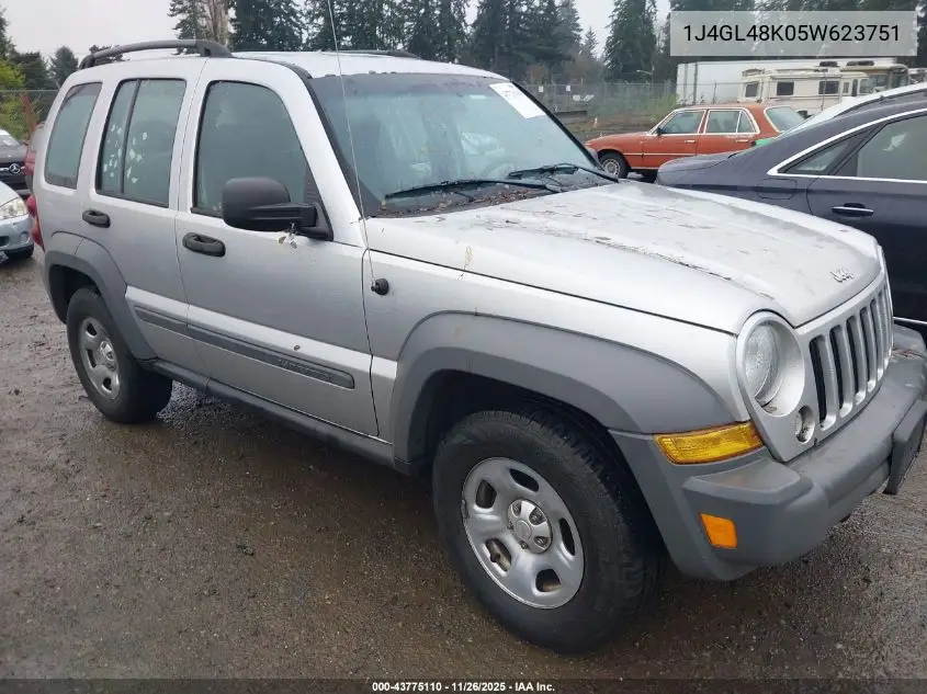 1J4GL48K05W623751 2005 Jeep Liberty Sport