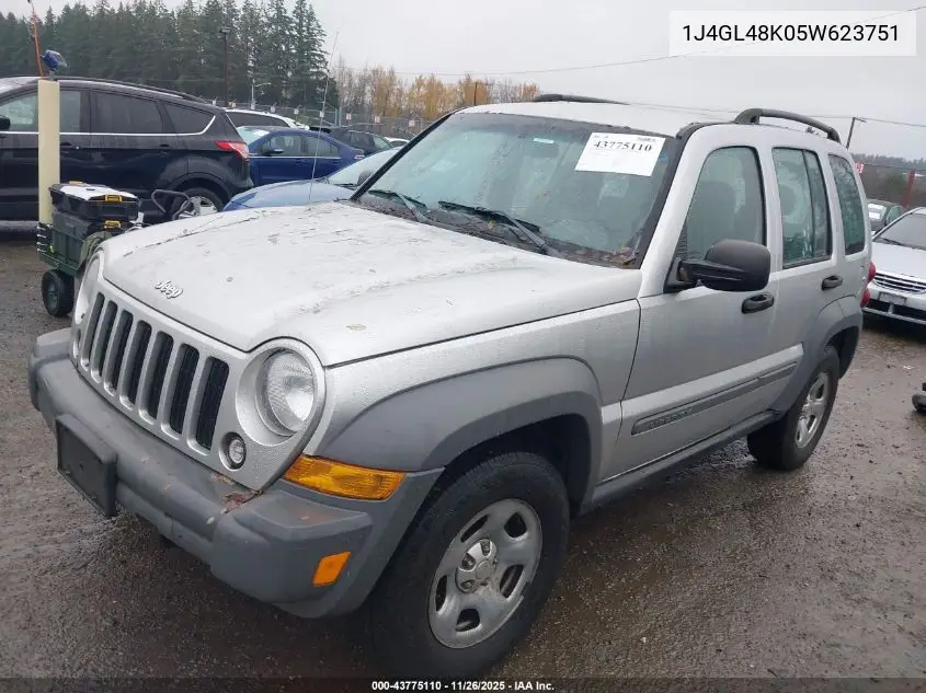 1J4GL48K05W623751 2005 Jeep Liberty Sport