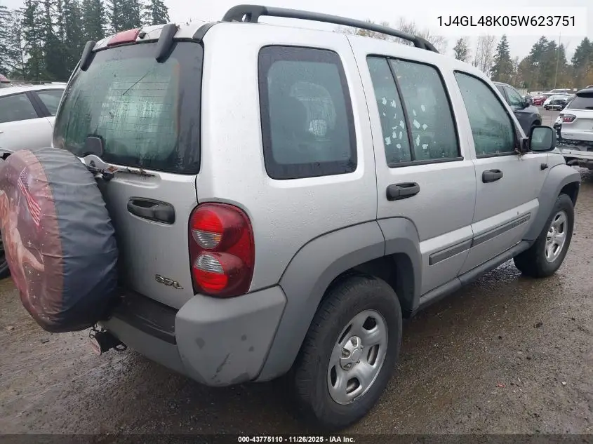 1J4GL48K05W623751 2005 Jeep Liberty Sport