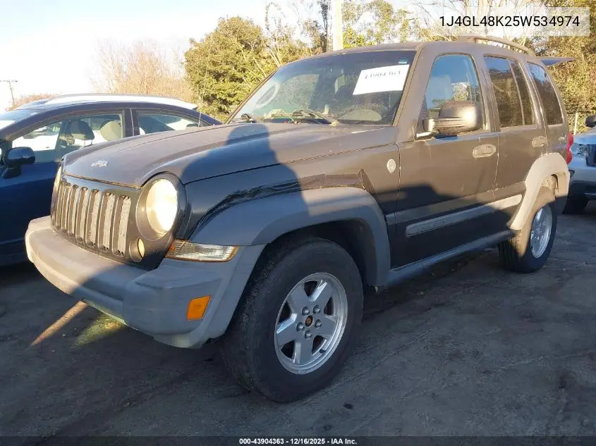 1J4GL48K25W534974 2005 Jeep Liberty Sport