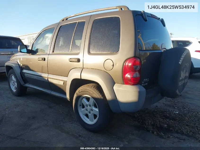 1J4GL48K25W534974 2005 Jeep Liberty Sport