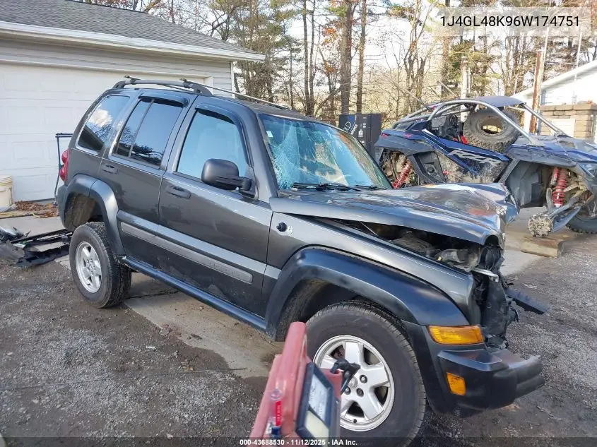 1J4GL48K96W174751 2006 Jeep Liberty Sport