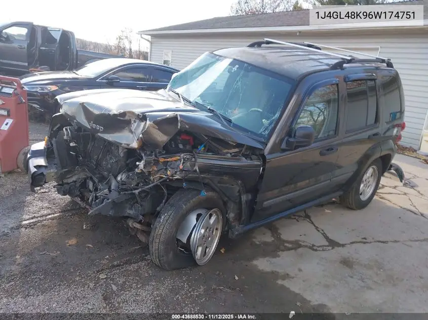 1J4GL48K96W174751 2006 Jeep Liberty Sport