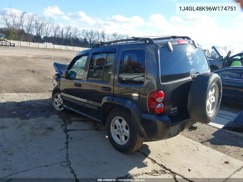 1J4GL48K96W174751 2006 Jeep Liberty Sport