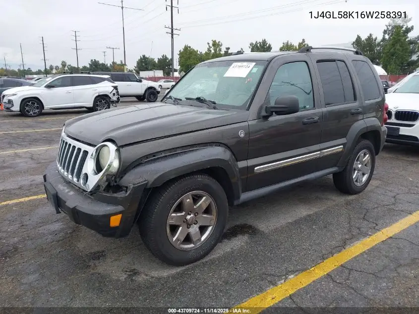 1J4GL58K16W258391 2006 Jeep Liberty Limited Edition