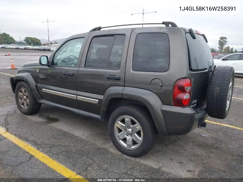1J4GL58K16W258391 2006 Jeep Liberty Limited Edition