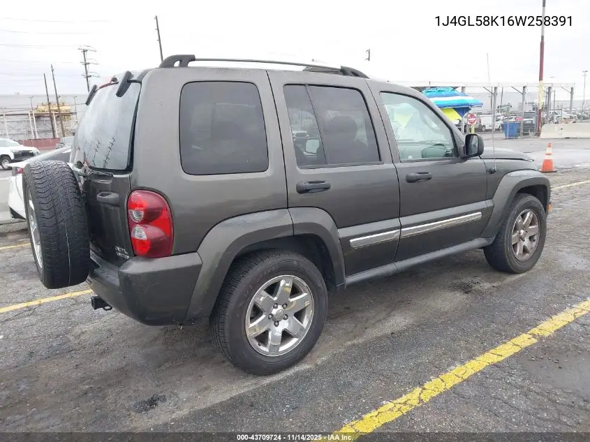 1J4GL58K16W258391 2006 Jeep Liberty Limited Edition