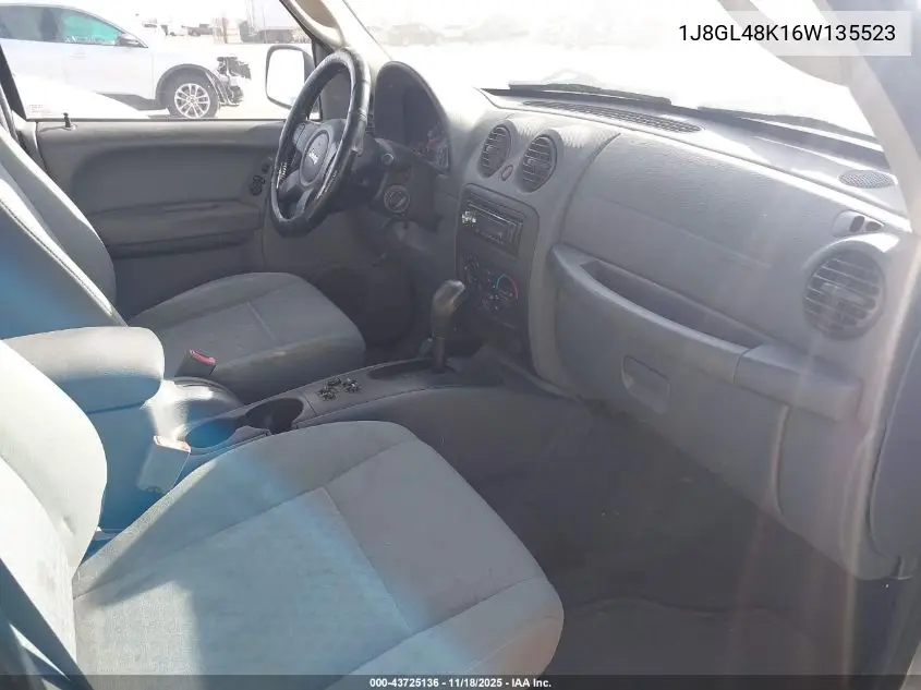1J8GL48K16W135523 2006 Jeep Liberty Sport