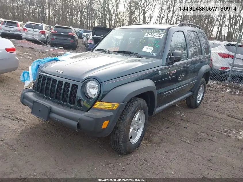 1J4GL48K06W130914 2006 Jeep Liberty Sport