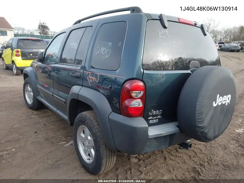 1J4GL48K06W130914 2006 Jeep Liberty Sport