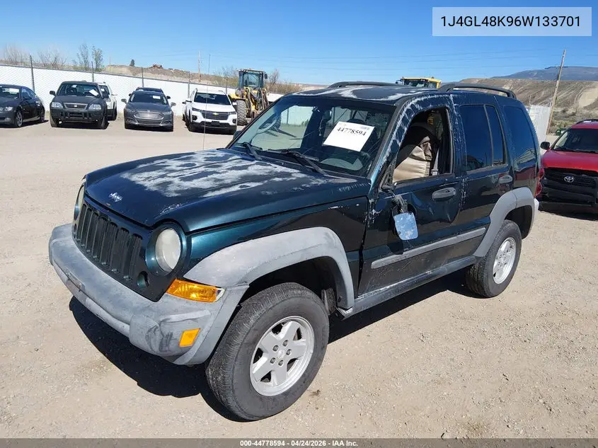 2006 Jeep Liberty Sport VIN: 1J4GL48K96W133701 Lot: 44778594