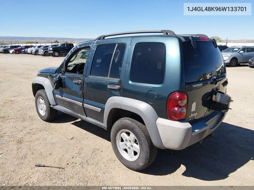 2006 Jeep Liberty Sport VIN: 1J4GL48K96W133701 Lot: 44778594