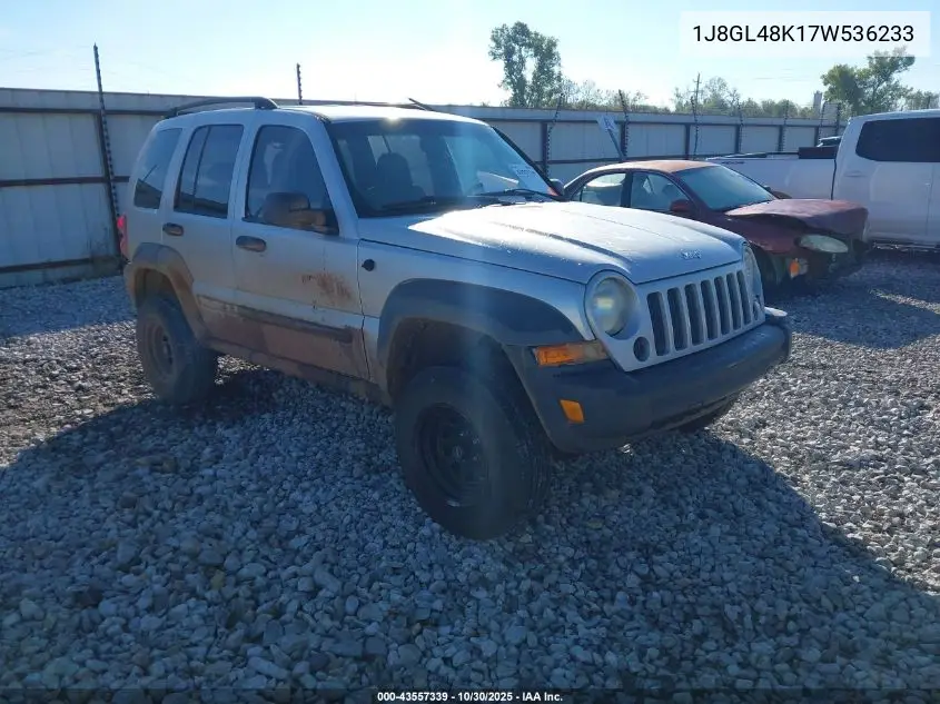 1J8GL48K17W536233 2007 Jeep Liberty Sport
