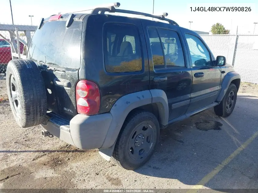 1J4GL48KX7W590826 2007 Jeep Liberty Sport